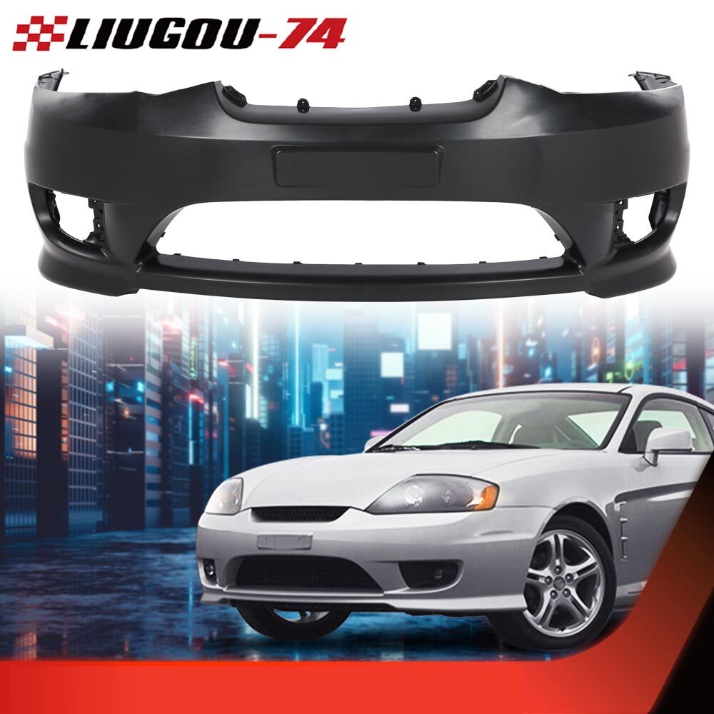 FRONT BUMPER COVER FIT FOR 2005 2006 HYUNDAI TIBURON W/ FOG LAMP HOLES ...