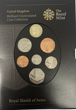 2008 THE ROYAL MINT BRILLIANT UNCIRCULATED ROYAL SHIELD OF ARMS COIN PACK