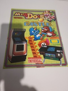 Flyer UNIVERSAL MR.DO'S CASTLE Arcade Video Game advertisement original see pic