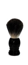 Golddachs Pfeilring, 100 Badger Hair, Black Polymer Shaving Brush