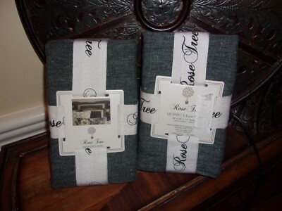 NIP Rose Tree Quinn Peacock Chenille European Shams Pair