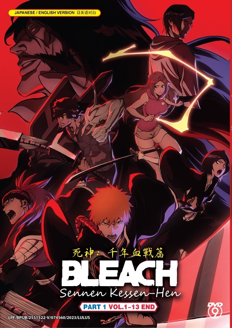 DVD Anime Bleach: Thousand-Year Blood War Part 1-3 Vol.1-40End