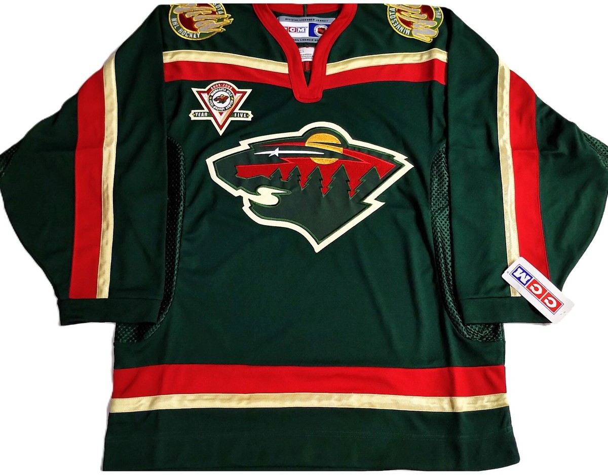 HOME-NWT-S VINTAGE MINNESOTA WILD W/ 5th ANNIVERSARY LICESENED CCM