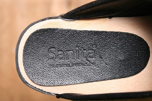 Mulas de charol SANITA amarillo estampado de cocodrilo 39 EUR | US 8-8,5 - Hechas en Polonia - Imagen 9 de 10