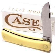 Case XX USA Yellow Sod Buster Jr. Chrome Vanadium Carbon Steel Pocket Knife