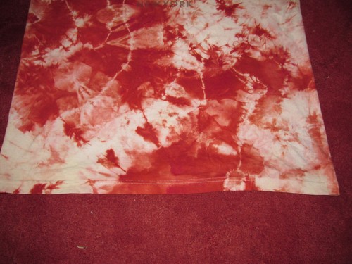 Hard Rock Cafe T Shirt NEW YORK - Red & White Tie Dye - Picture 9 of 13