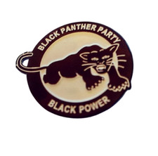 Black Panther Party Pin Badge - Black Power Enamel