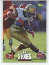 1995 Classic NFL Rookies #10 J.J. Stokes RC (49ers)