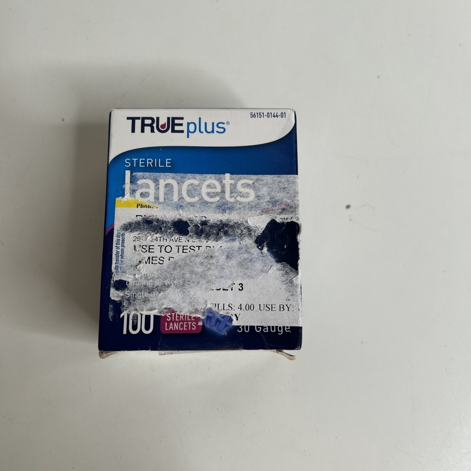 TRUEplus Sterile Lancets 30 Gauge Pack of 100 21292004460 eBay