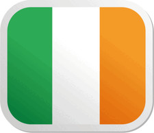 Ireland Square Car Bumper Sticker Decal