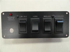 EMERGENCY BACK UP CONTROL ROCKER SWITCH (4) PANEL 7 1/2" X 3" MARINE BOAT