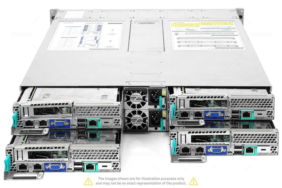 Intel H2216XXKR2 4x HNS2600KPR 8x Xeon E5-2620 V4 448GB RAM Rails - Image 4 of 4