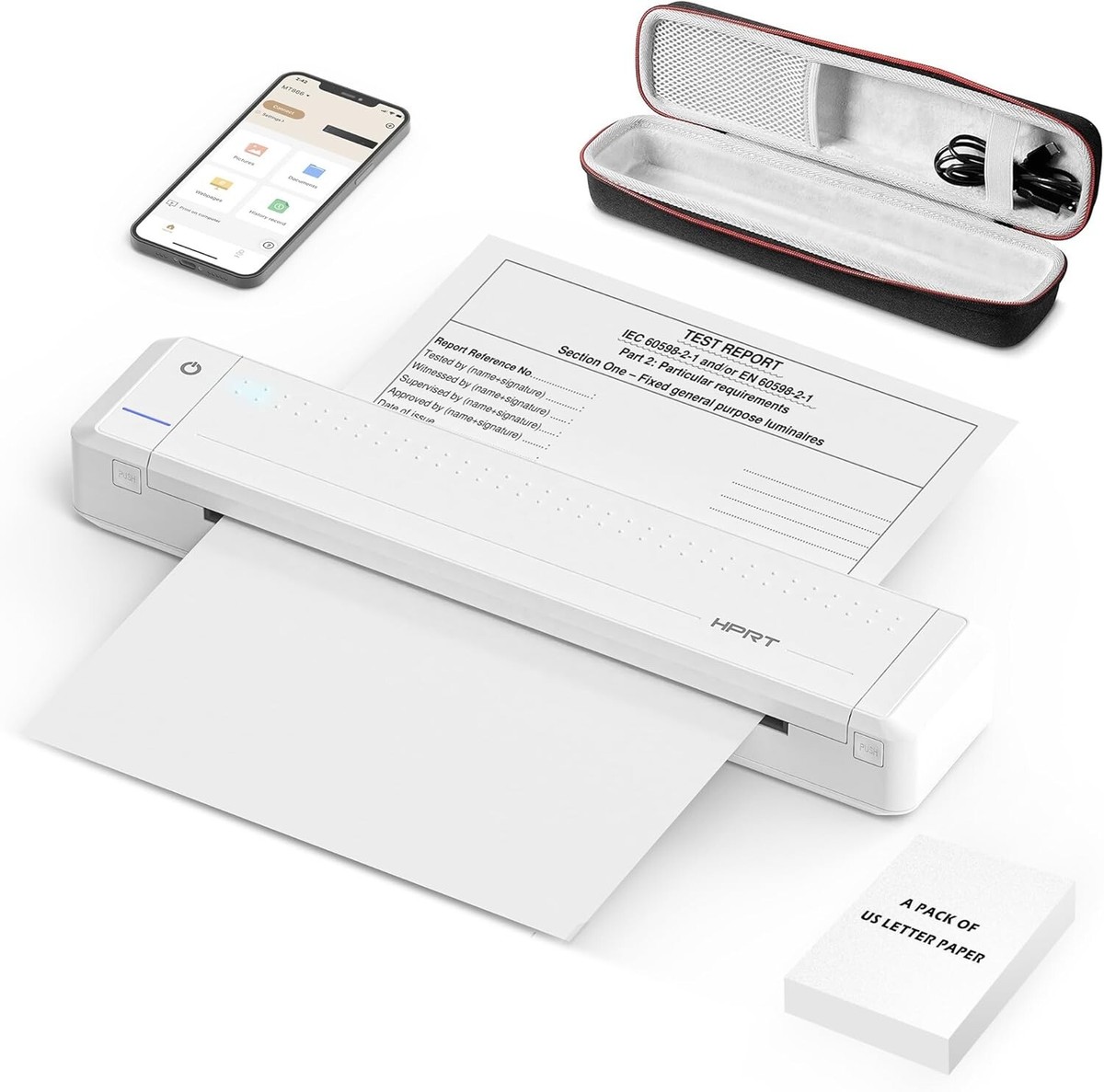 HPRT MT866 モバイルA4プリンター 美品 HPRT MT866 Portable Printer Wireless Travel Thermal Inkless