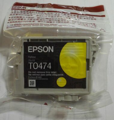 Epson T0474 Tinte yellow gelb  für Stylus C63 C65  C83 CX 3500 C13T047480 D