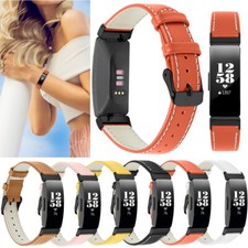For Fitbit Inspire/Inspire HR Replacement Slim Genuine Leather Strap Watch Band