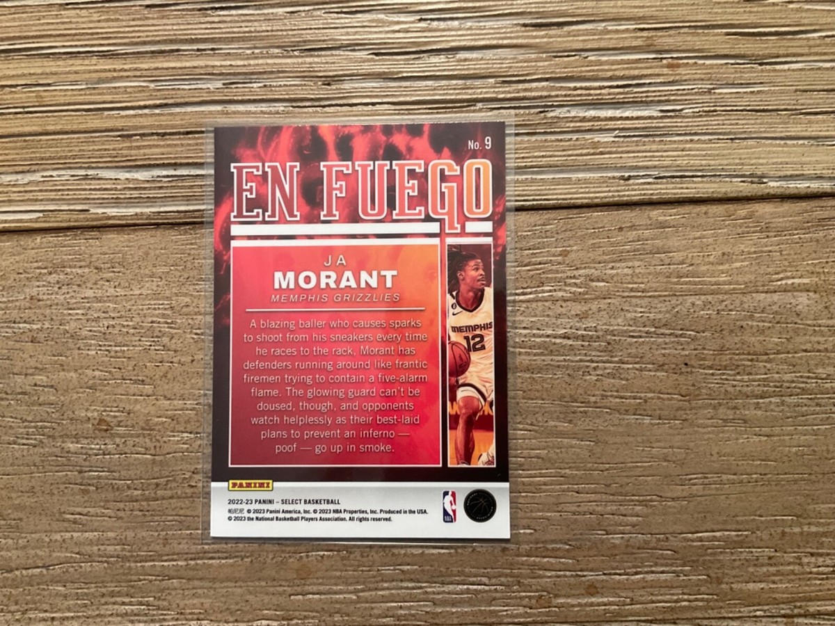 2022-23 Panini Select Basketball Ja Morant En Fuego #9
