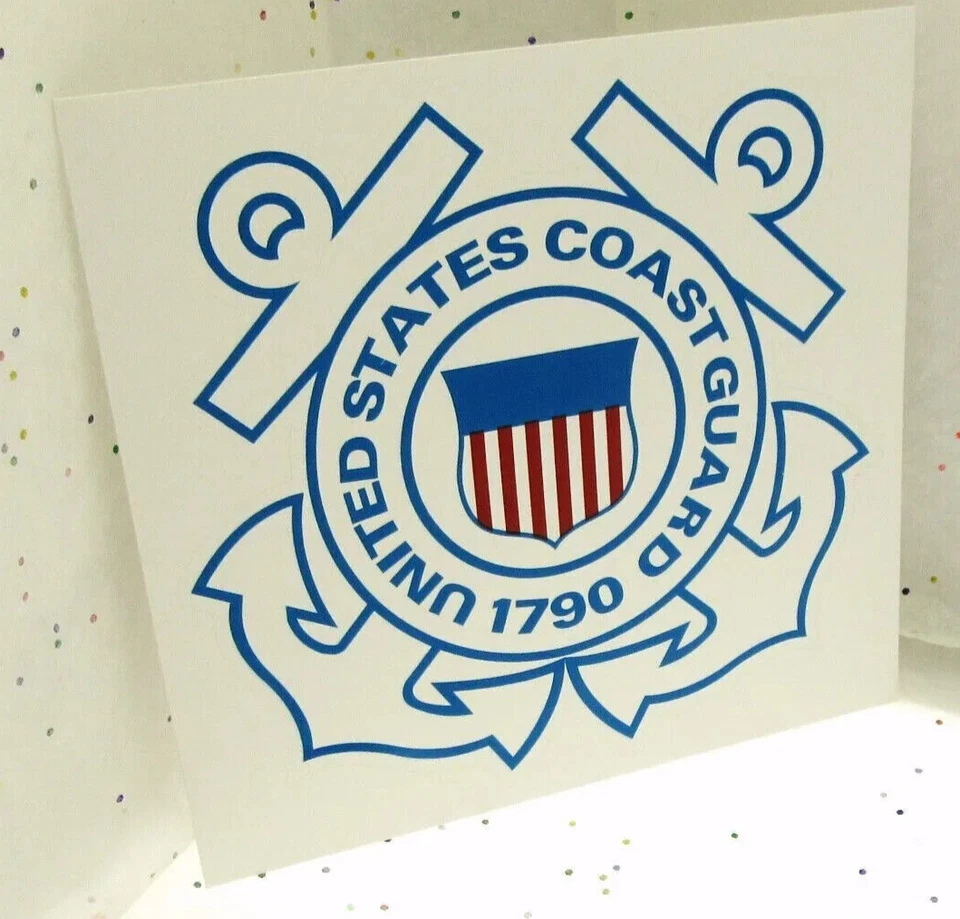Calcomanía de la Guardia Costera de los Estados Unidos para autos o camiones calcomanía exterior militar 6 x 6 pulgadas Foto 3 de 3