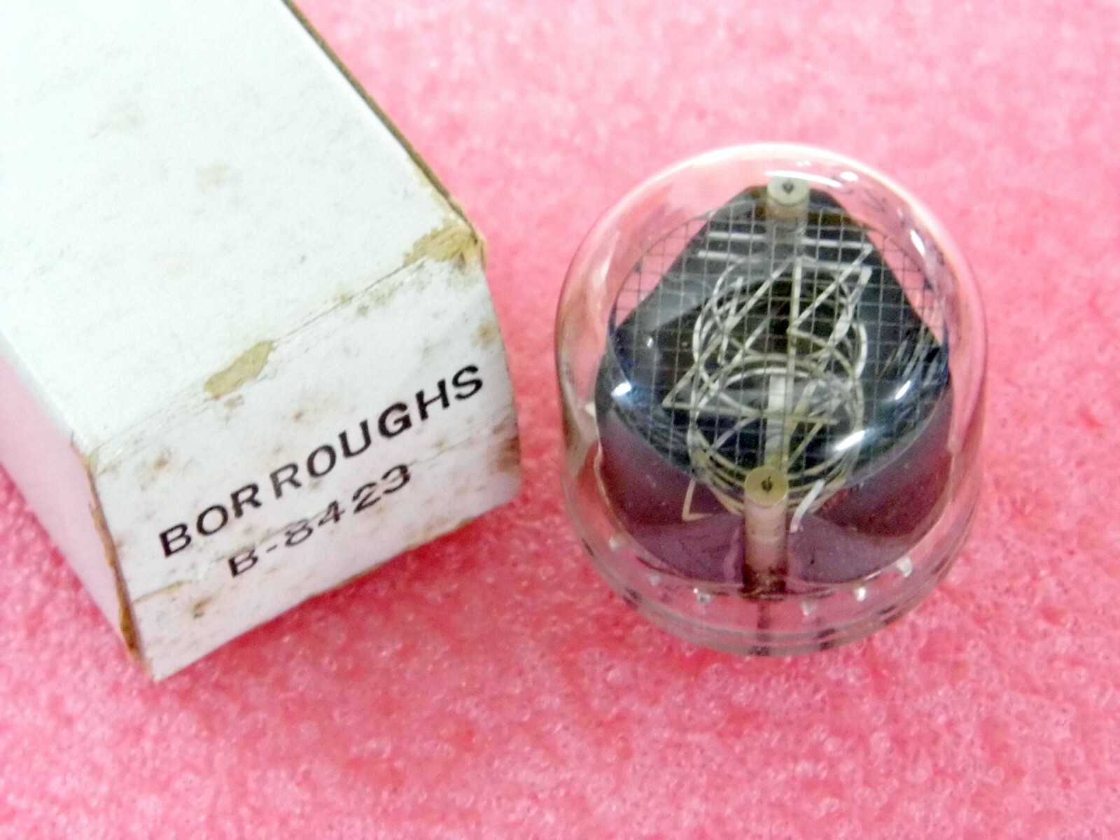 Tube nixie Burroughs B-8423 composant d'affichage vintage authentique pour horloge