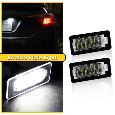 2x LED License Plate Light Tail Assembly Lamp for 2014-2019 Toyota Corolla Sedan
