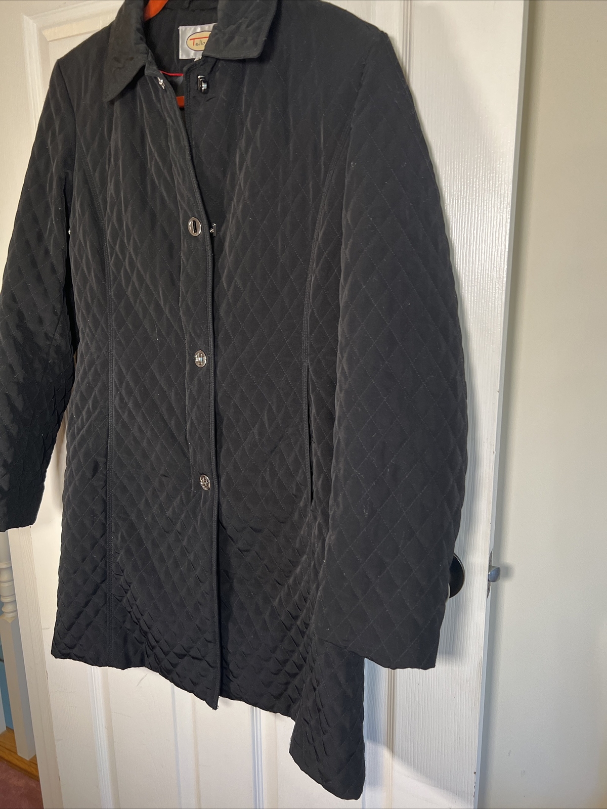 talbots stretch Black button up jacket medium wom… - image 4