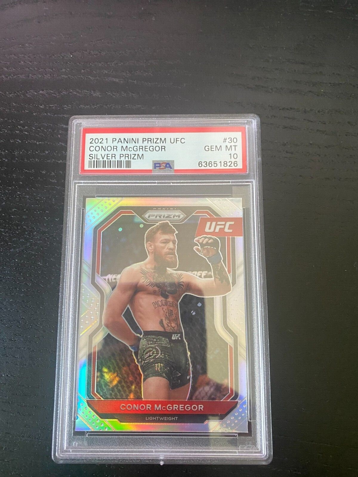 2021 Panini Silver Prizm UFC #30 Conor McGregor PSA 10 GEM MINT