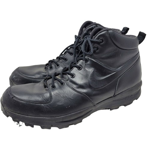 Mens NIke ACG Manoa Black Leather Boots 