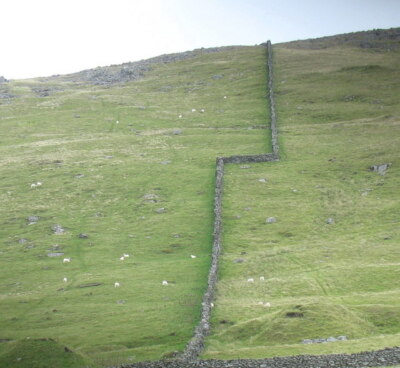 Foto 6x4 Ein leichter Richtungswechsel in der Wand Llanaber um 2007