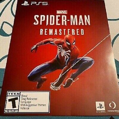 Marvel's Spider-man Remastered Ps5 - Código De 12 Dígitos