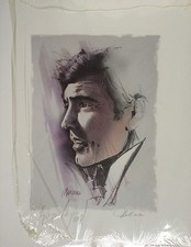 GEORGE LAZENBY is 007 Lithograph Print by Jeff Marshall SIGNED! - OHMSS 50th