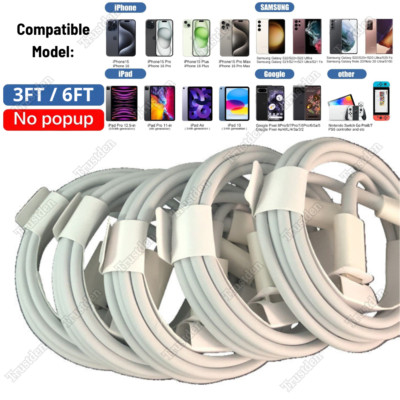 60W USB C To USB C Cable Fast Charger For iPhone 15 16 Pro Plus iPad Macbook Pro