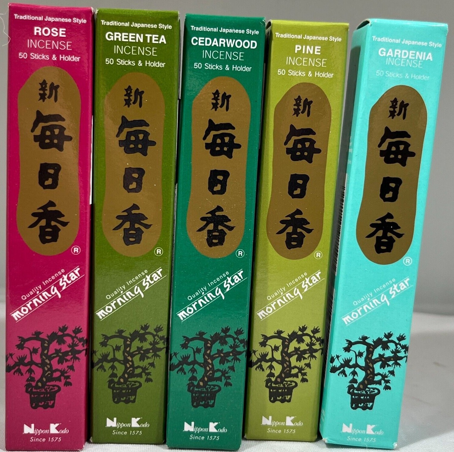 (2 PACK) Nippon Kodo Morning Star Incense, 50 Sticks & Holde
