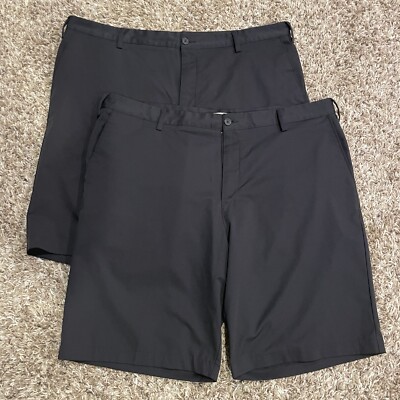 Lot Of Black Adidas Golf Shorts Mens 40 Performance Stretch Lightweight 