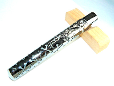 Stipula Davinci Capless Glow Caraibi Fountain Pen 14k Medium nib #07/10 made