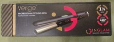 Verge Pro Styling Flat Iron - HS093A-1 Black by Inglam for Unisex - 1.25 Inch