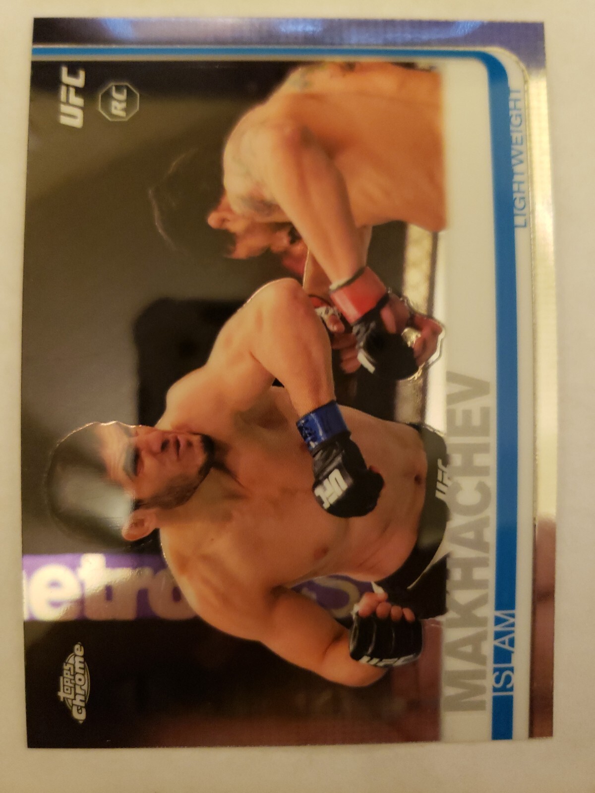 2019 TOPPS CHROME UFC #92 ISLAM MAKHACHEV RC ROOKIE CARD LIGHTWEIGHT CHAMP