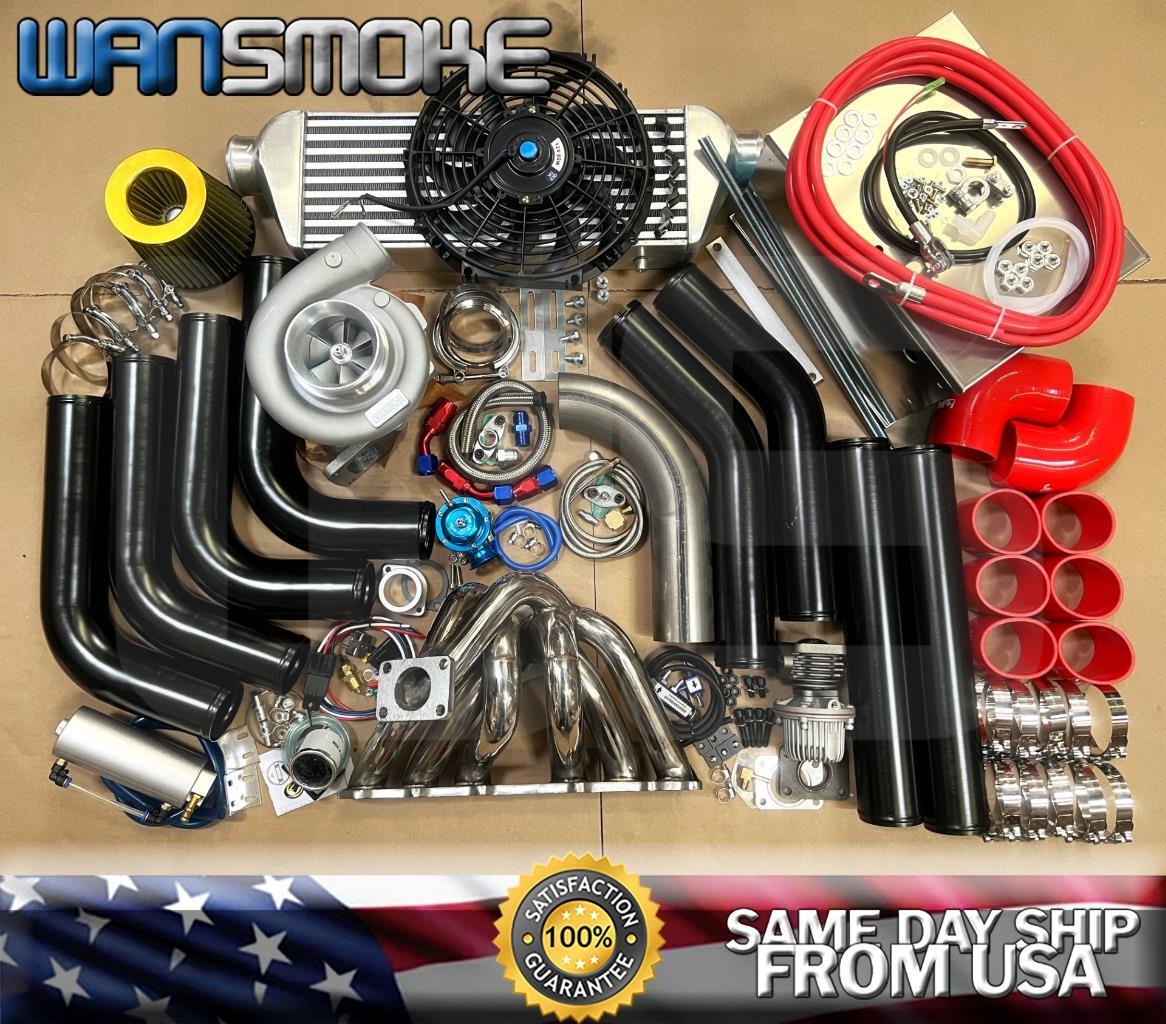 Red T76 Turbocharger T4 Turbo Kit 3