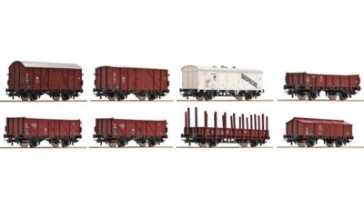 Roco 44003 H0 Achtteiliges Güterwagenset DRG  Ep  II NEUHEIT 2023 OVP+