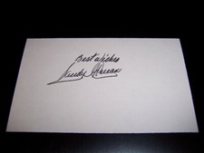 Sandy Alomar Sr.  Baseball Autographed Index Card  w/Pass Authentication