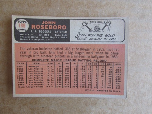 1966 TOPPS BASEBALL CARD SINGLES #1-275 COMPLETE YOUR SET U-PICK UPDATED 10/23 - Bild 249 von 368