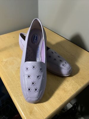 Scholls Loafers Comfort Shoes Womens M Gray Leather