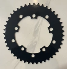 OLD SCHOOL BMX NEW BLACK 1/8" 44T CHAINRING ALUMINUM 110 /130 GT HUTCH