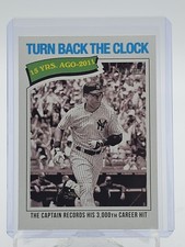 DEREK JETER 2026 TOPPS HERITAGE TURN BACK THE CLOCK YANKEES SHORT PRINT SP Q0940