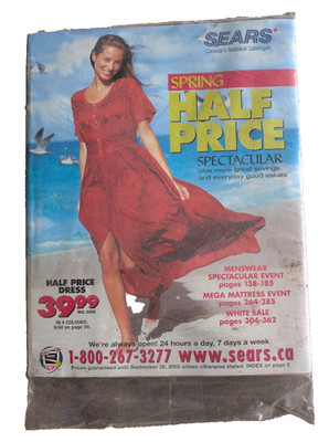 2002 Sears Canada Spring Half Price Sale with Original Plastic Wrap