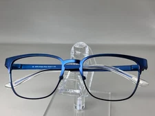 Kam Dhillon Eyeglasses Frame 3075 Ariana Blue Metal Cat Eye Full Rim 50-17-135