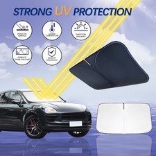 Car Windshield Front Sun Shade Cover Visor Uv Protector For Porsche Macan 14-24 Car Windshield Front Sun Shade Cover Visor Uv Protector For Porsche Macan 14-24