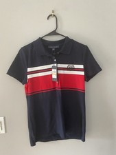 NWT Mens Tommy Hilfiger Stretch soft cotton Slim Fit Striped Polo SZ S Small