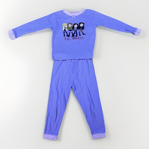 Vintage Bratz Dolls Pajamas Kids Size 6 Lil Bratz Nostalgic Y2K Pj Set Purple