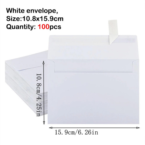 Envelopes Kraft Brown Paper 100pcs 184x134mm Autohesion Postcard Giftbox Package - Picture 13 of 14
