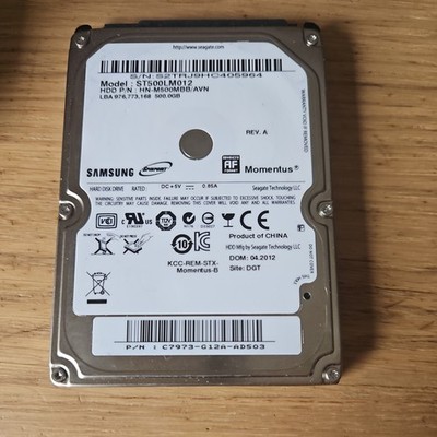 Samsung 500GB ST500LM012 5400RPM 8MB SATAII 2,5'' Laptop HDD Festplatte