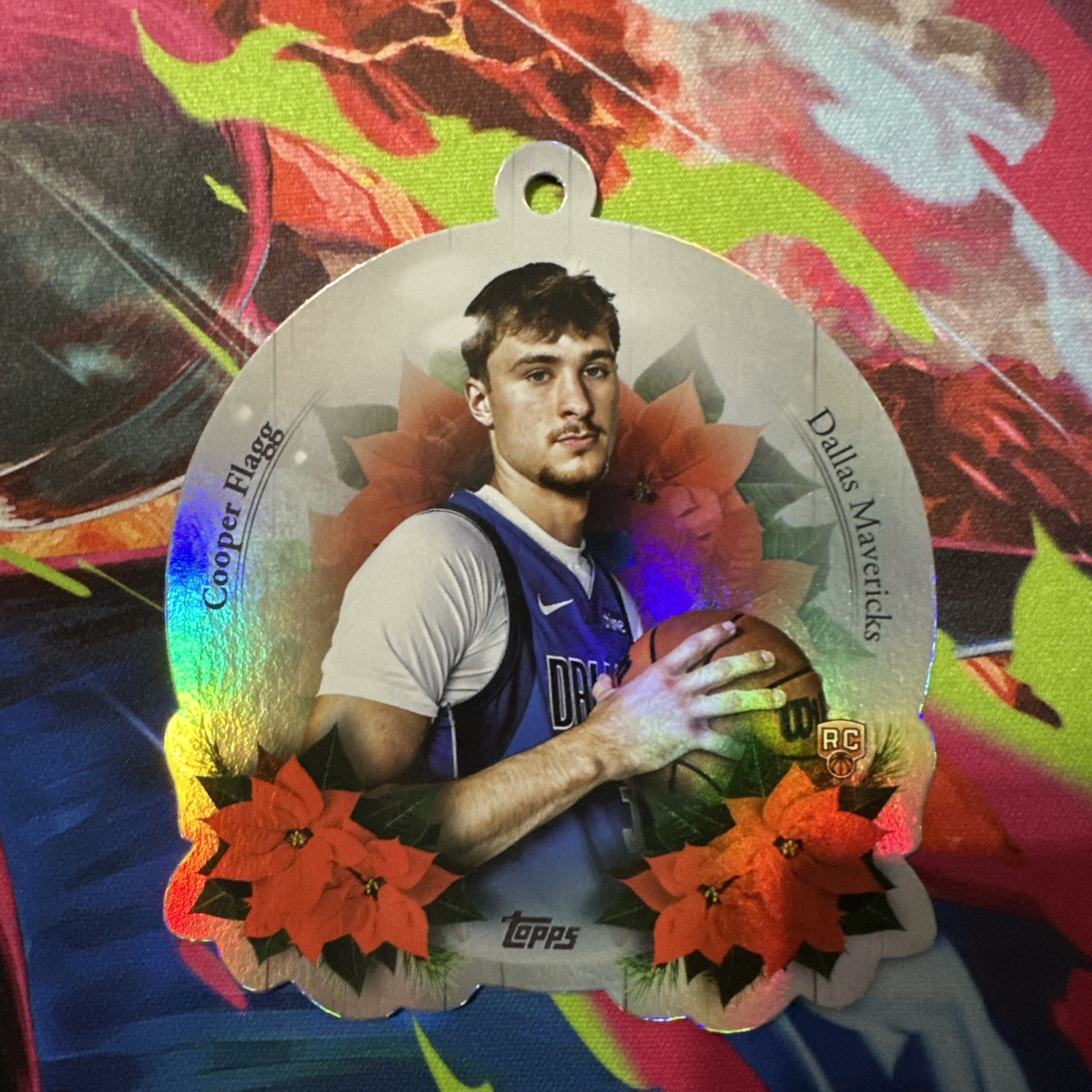 2025-26 Topps Holiday Basketball Die Cut Ornaments #DCO-CF Cooper Flagg - Mavs